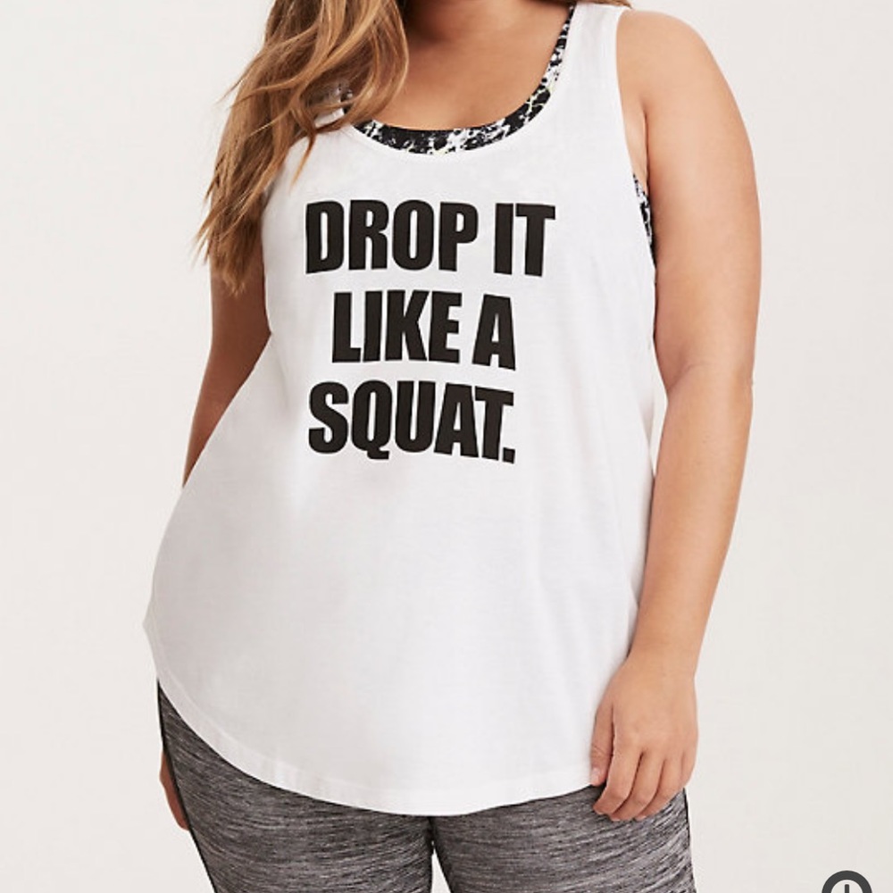 TORRID ACTIVE - DROP SQUAT TANK TOP